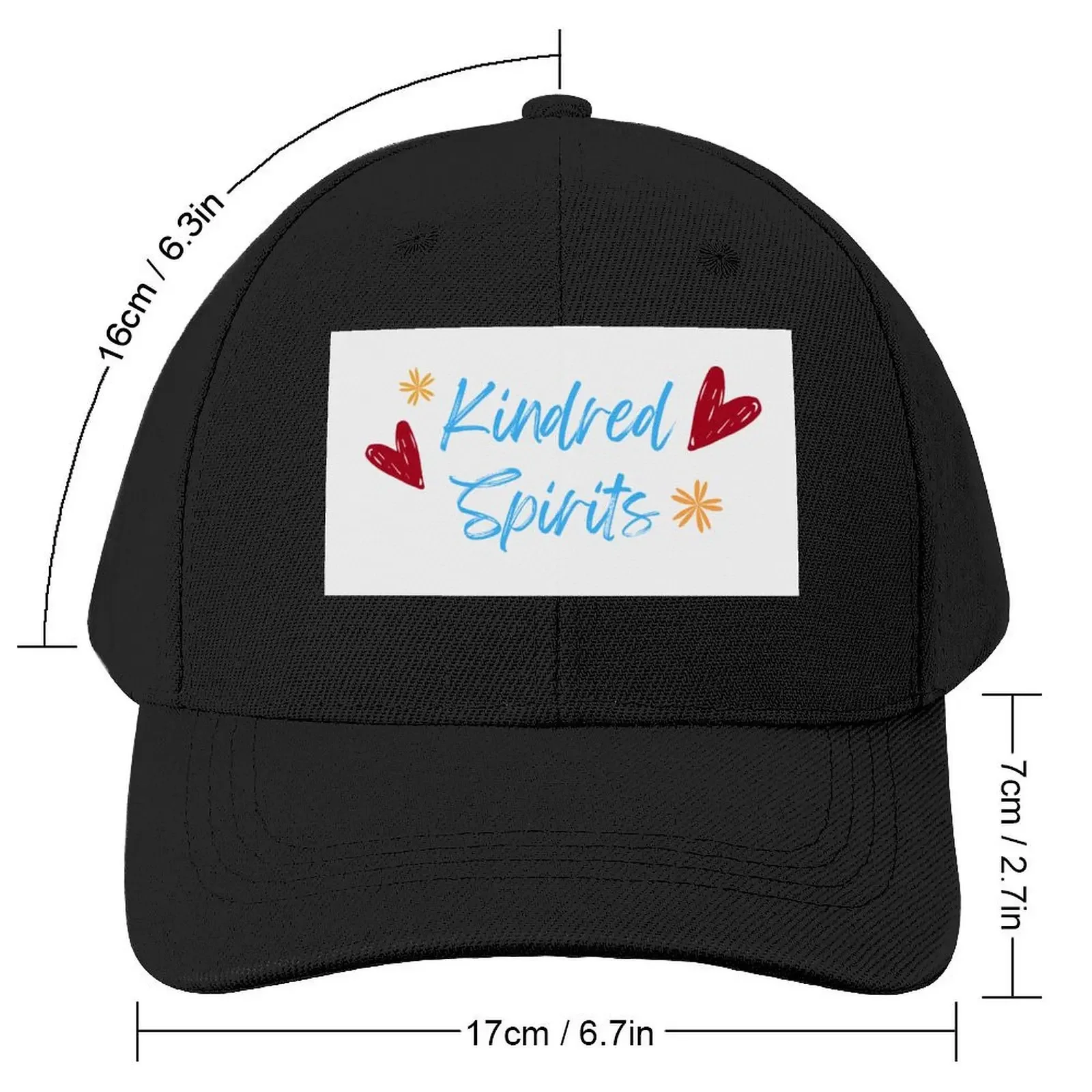 Kindred Spirits w/ doodles Baseball Cap hiking hat foam party Hat Mens Women's