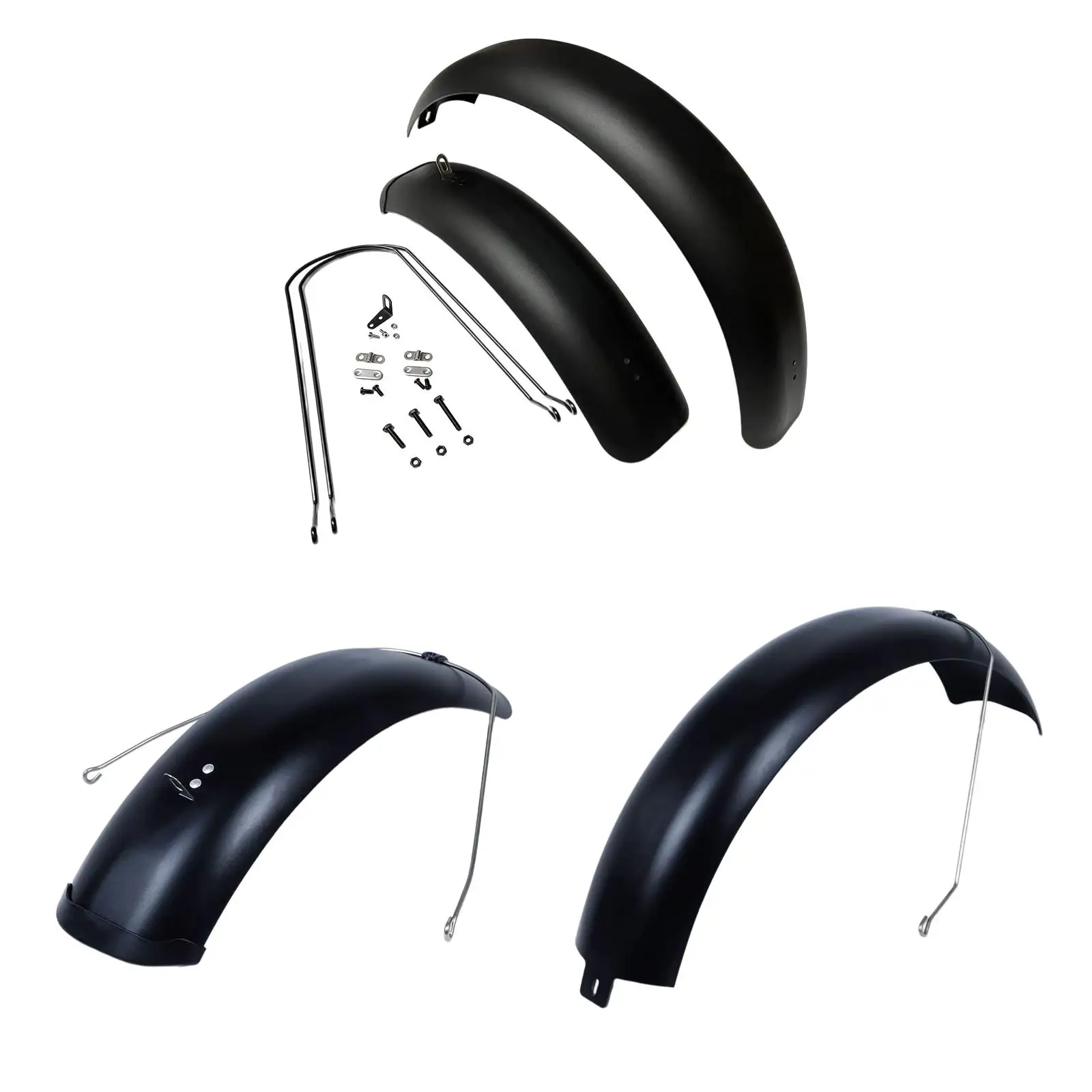 

Bike Mudguard Wheel Protector Universal Spare Parts Lightweight Sturdy Mudflap Biking Bike Fender for 20x5.0inch Road Bikes