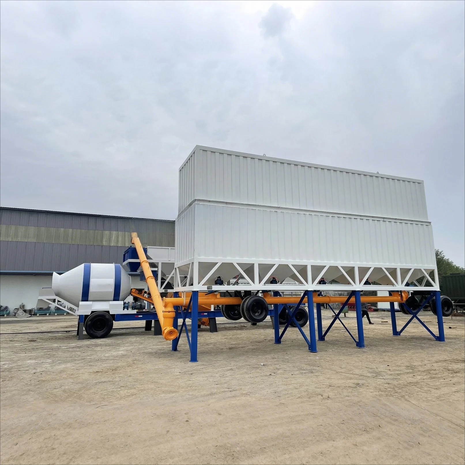 YG 25/60m3 محطة خلط الخرسانة المتنقلة بسعر المصنع عالي الجودة #2