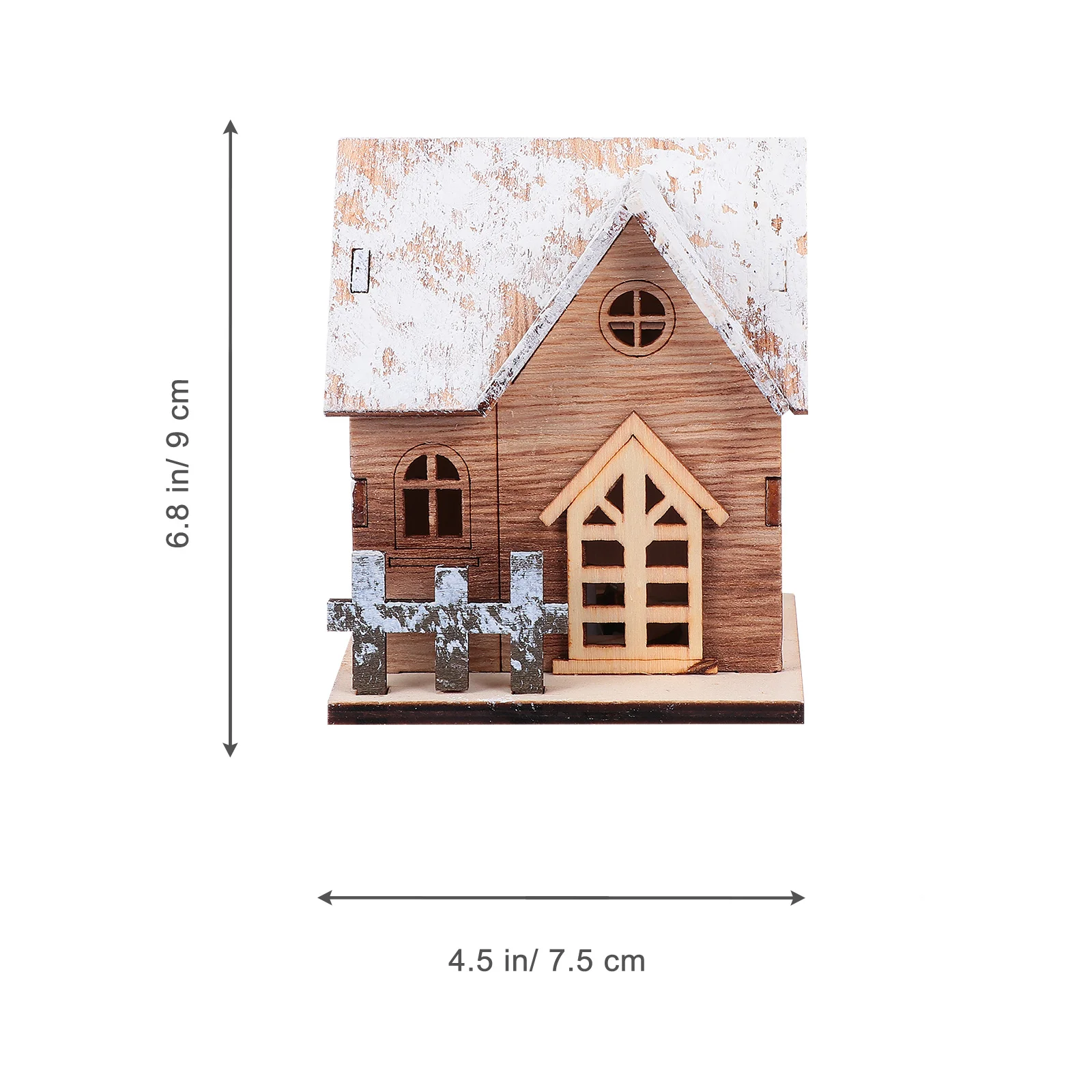 

LED Wooden Shape Ornament Glowing Pendant Christmas Decor for Tree Wall Window Door Wooden Ornament