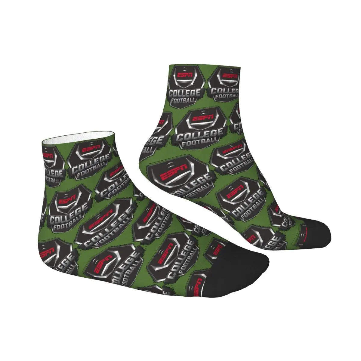 ESPN College Football Socks Harajuku Sweat Absorbing Stockings All Season Socks Accessories for Man's Woman's Gifts