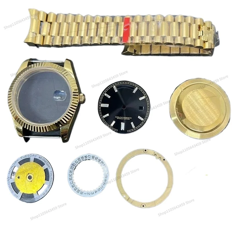 For Assembling Watch Case Accessories, Suitable for ETA2824 2836 2834 Movement 904 Stainless Steel Case