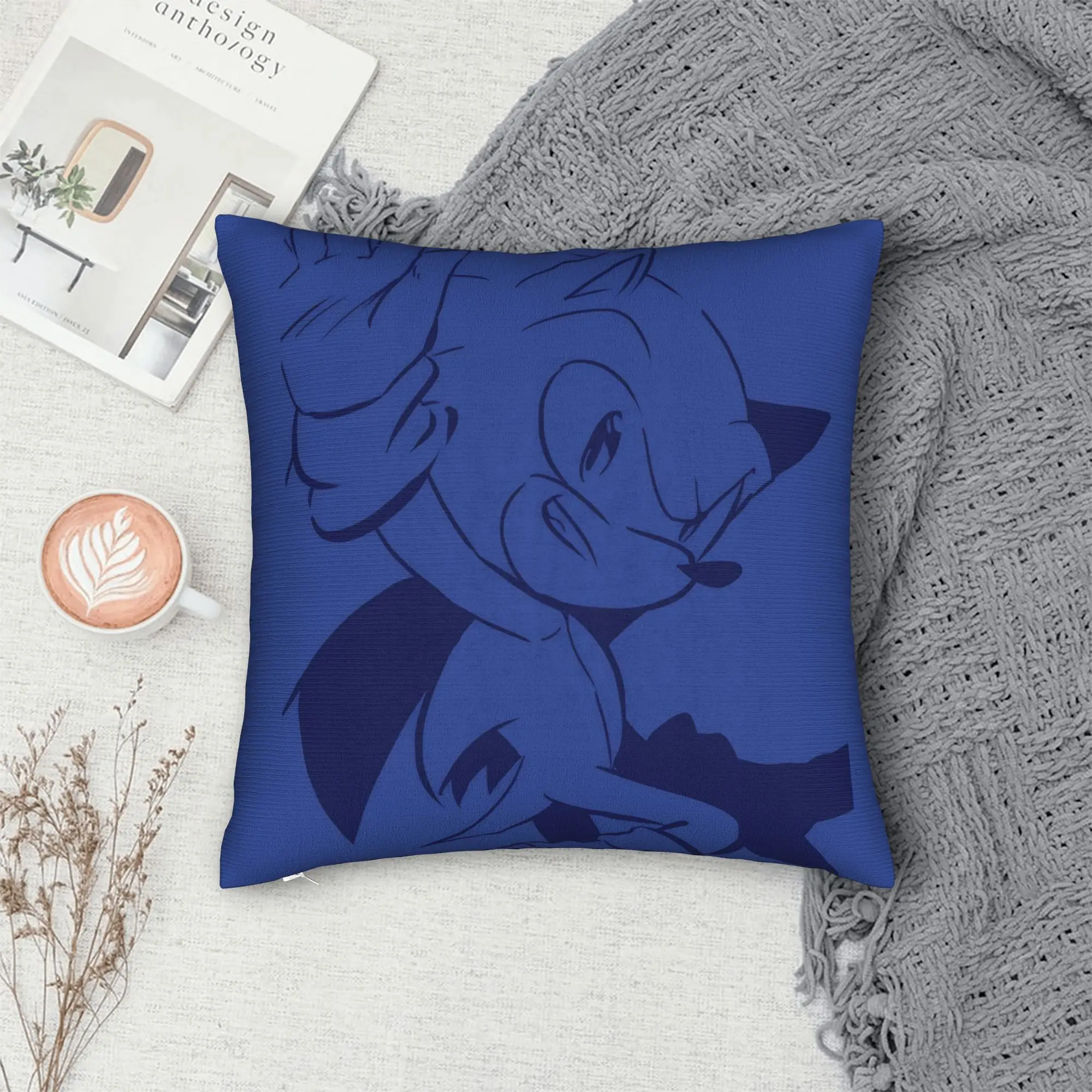 Cartoon Soniced Games Square Pillowcases Polyester Seat  Cushion Cover Cool Decorative Throw Pillow Case 45*45 - view 5