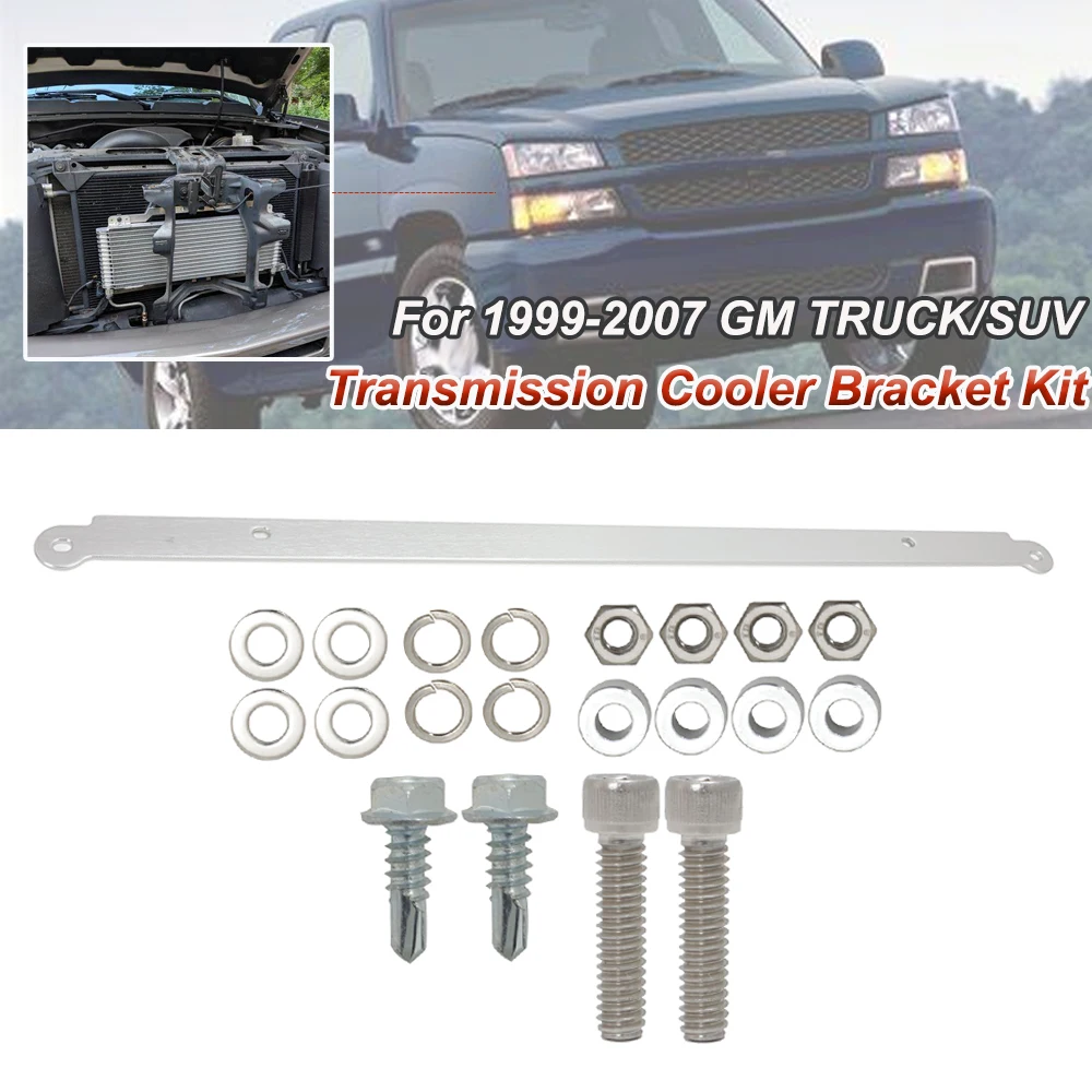 

Aluminium Tru-Cool 40K Transmission Cooler Bracket Kit For 1999-2007 GM Truck/Suv