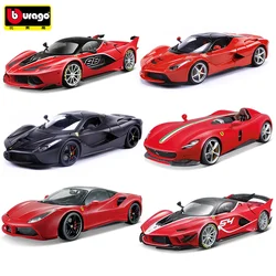 Bburago 1:18 Hardbound Edition Ferrari FXXK EVO 296 GTB SF90 Alloy Luxury Vehicle Diecast Cars Model Toy Collection Gift for Boy