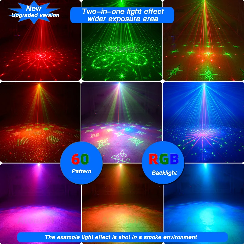 Mini led vermelho verde luz laser discoteca festa luz decoração do quarto estrela céu luzes de projeção ktv flash luz dj lâmpada feixe laser