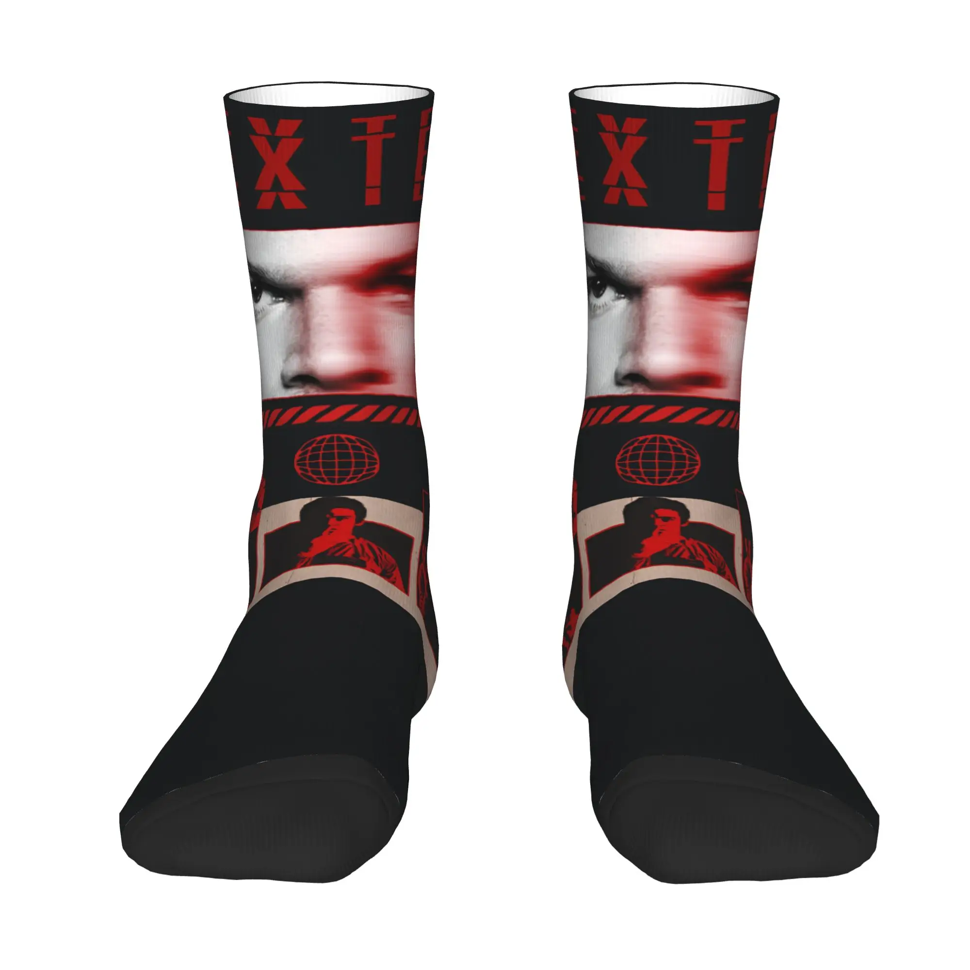 Custom Dexter Morgan Dress Socks Mens Womens Warm Funny Novelty Movie Crew Socks