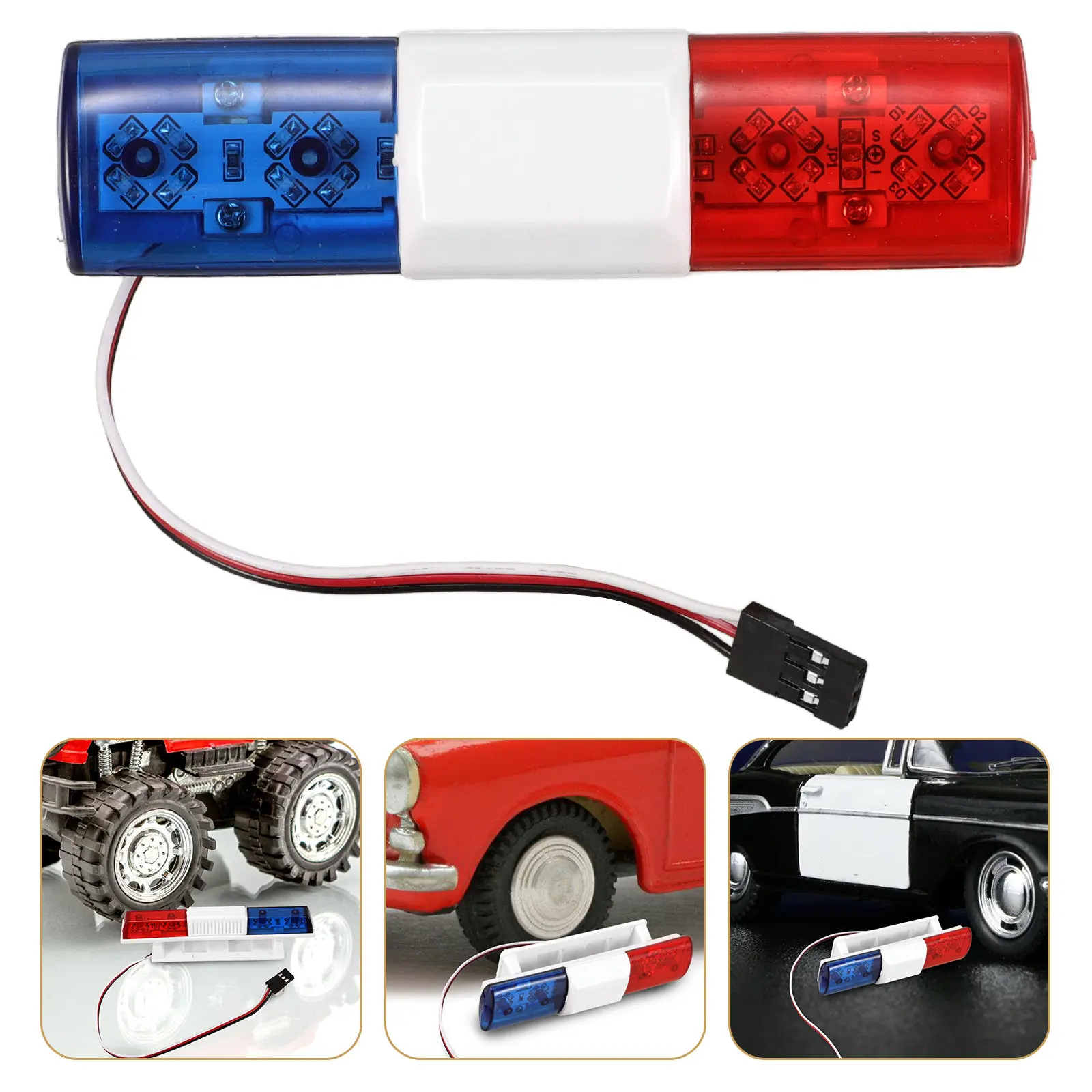 

1/10car Model Light Accessories Remote-control Simulated Lights Police for Kids Scale Roof Lamp Mini Led Headlights Taillights