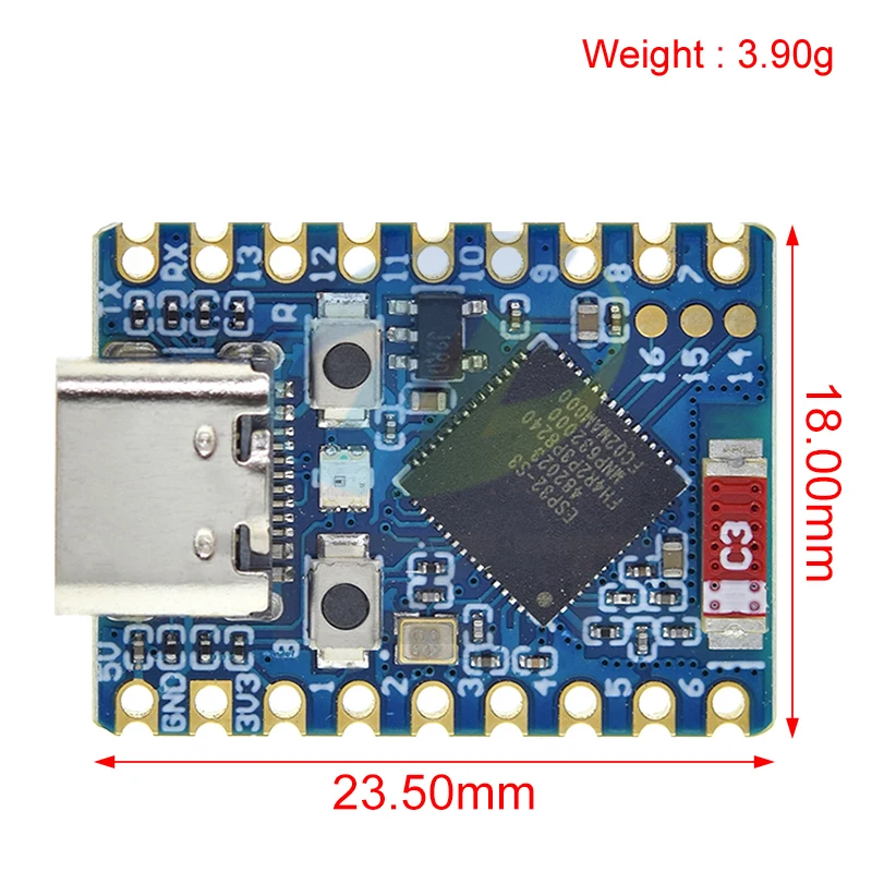 1/2PCS ESP32-S3-Zero Mini Development Board WiFi Bluetooth Ultra-small Size ESP32 S3 ESP 32