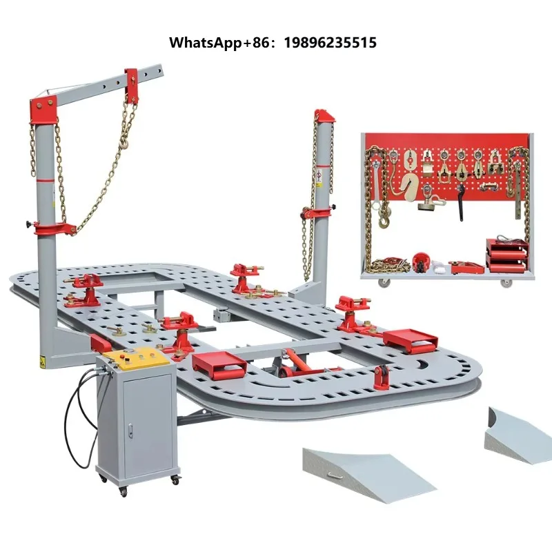 Electric Control Hydraulic Car Bench Machine with 17 Feet Platform Auto Body Frame Straightening and Repairing