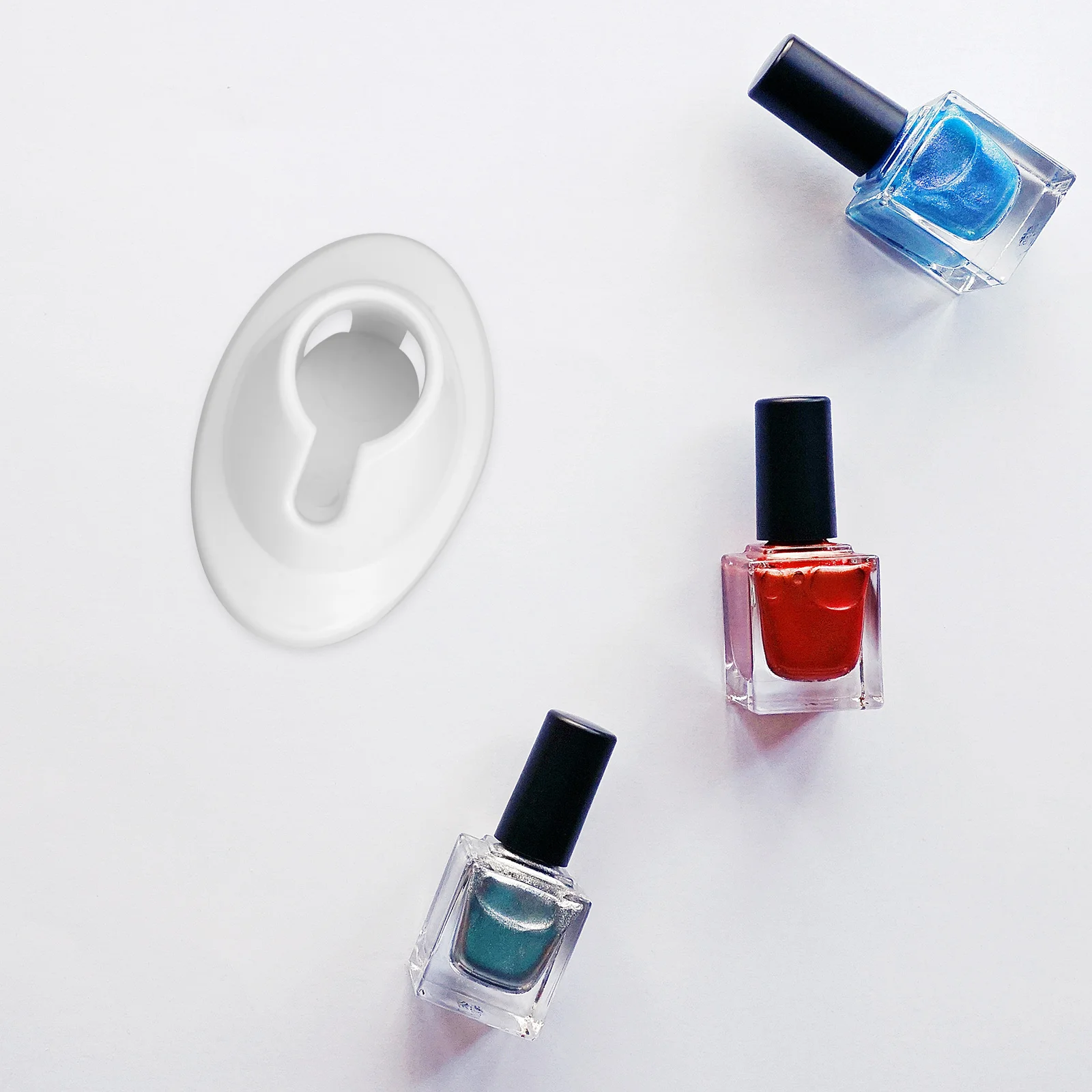 

6Pcs Nail Polish Holders Durable Silicone Nail Art Organizer for Salon School DIY Manicure Tools Display Manicure Tools