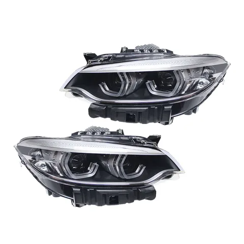 Передняя фара для BMW 2 серии F22 F23 2014-2021, светодиодные проекционные лампы, динамические указатели поворота, блок фар в сборе, установка Plug and Play