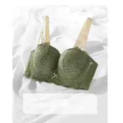 Plus Size Lingerie Underwear For Women Gathered Steel Rings Bra G Cup Brasier Mujer Brassiere Femme B C D F G 95