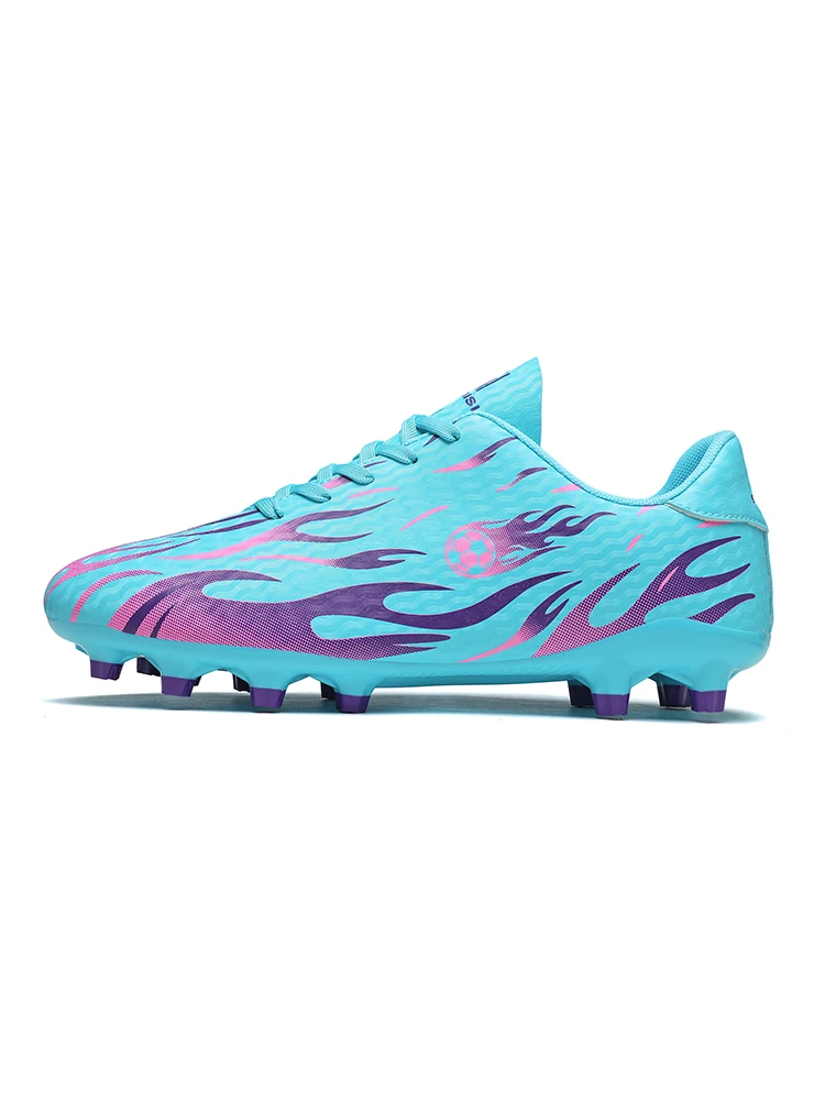 

Men Outdoor Sports Soccer Shoes Non Slip Turf Cleats Breathable Upper Durable Wear Resistant Football Training Match Sneakers