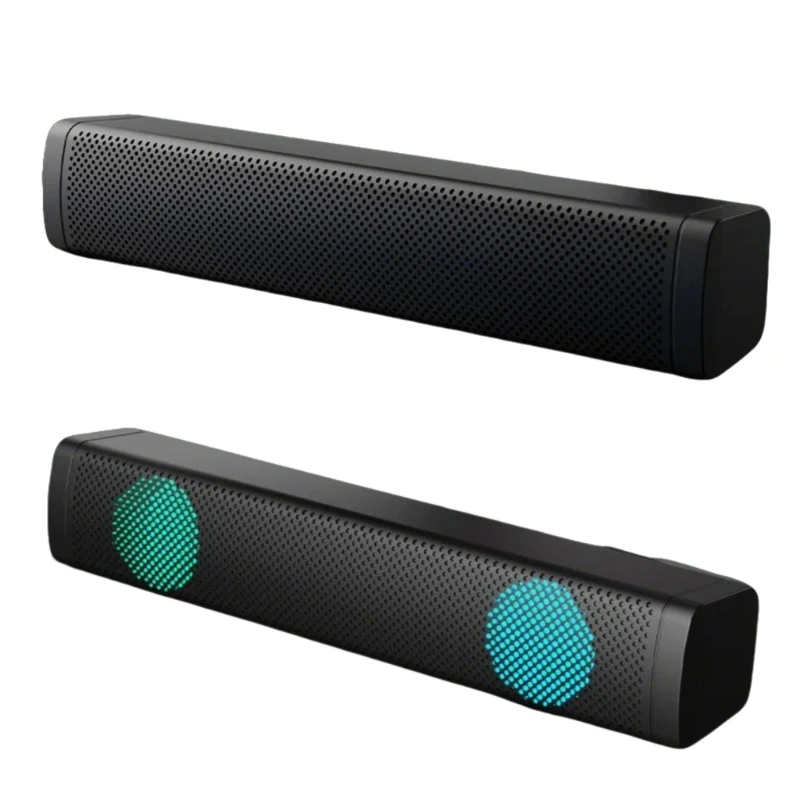 Mini barra sonido USB fácil usar, altavoz para juegos con alimentación USB para cualquier ocasión