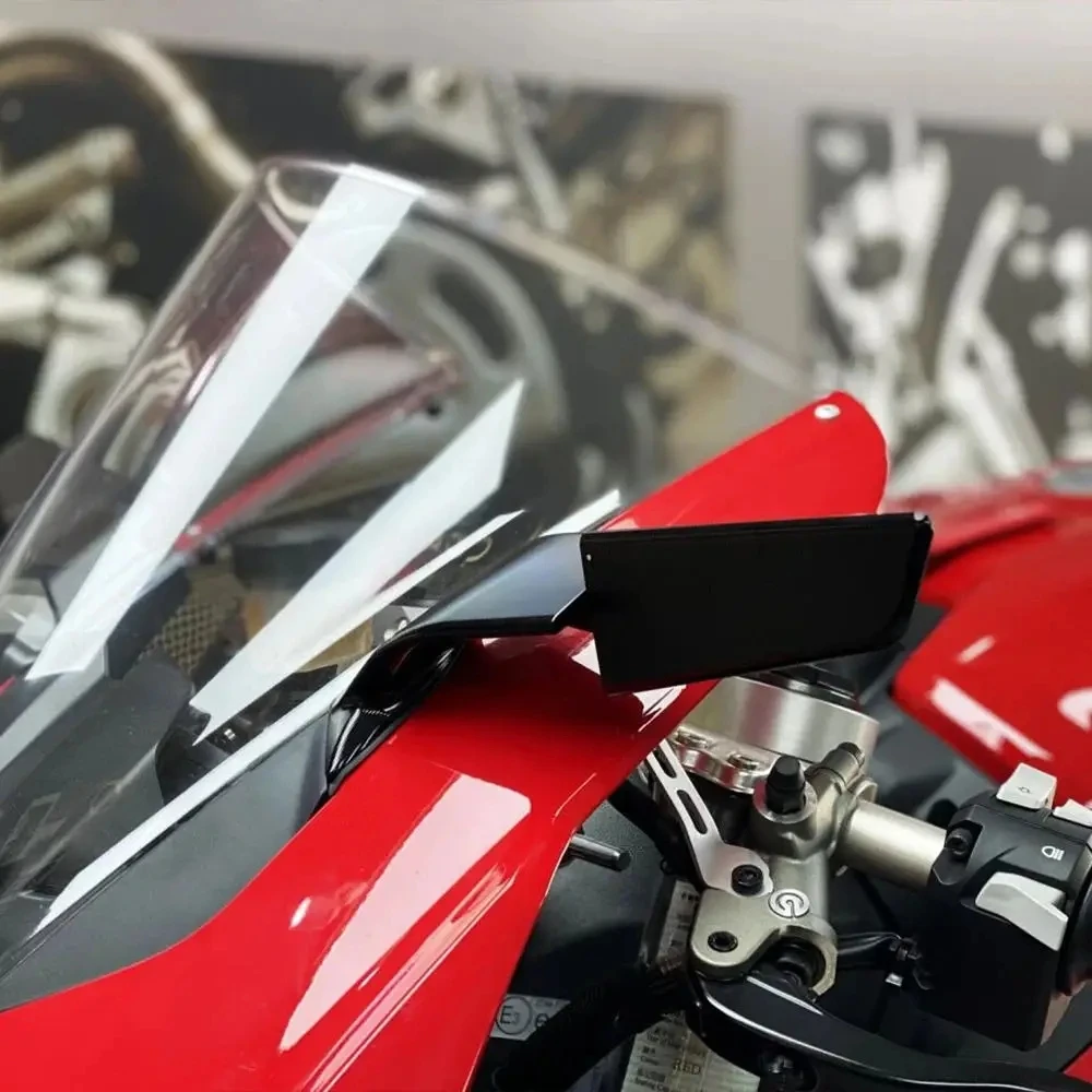 Mirrors Stealth Mirrors With LED Turn Signal Rearview Mirrors LED Stealth Mirrors  For Ducati Panigale V4 PANIGALE V2 Rearview