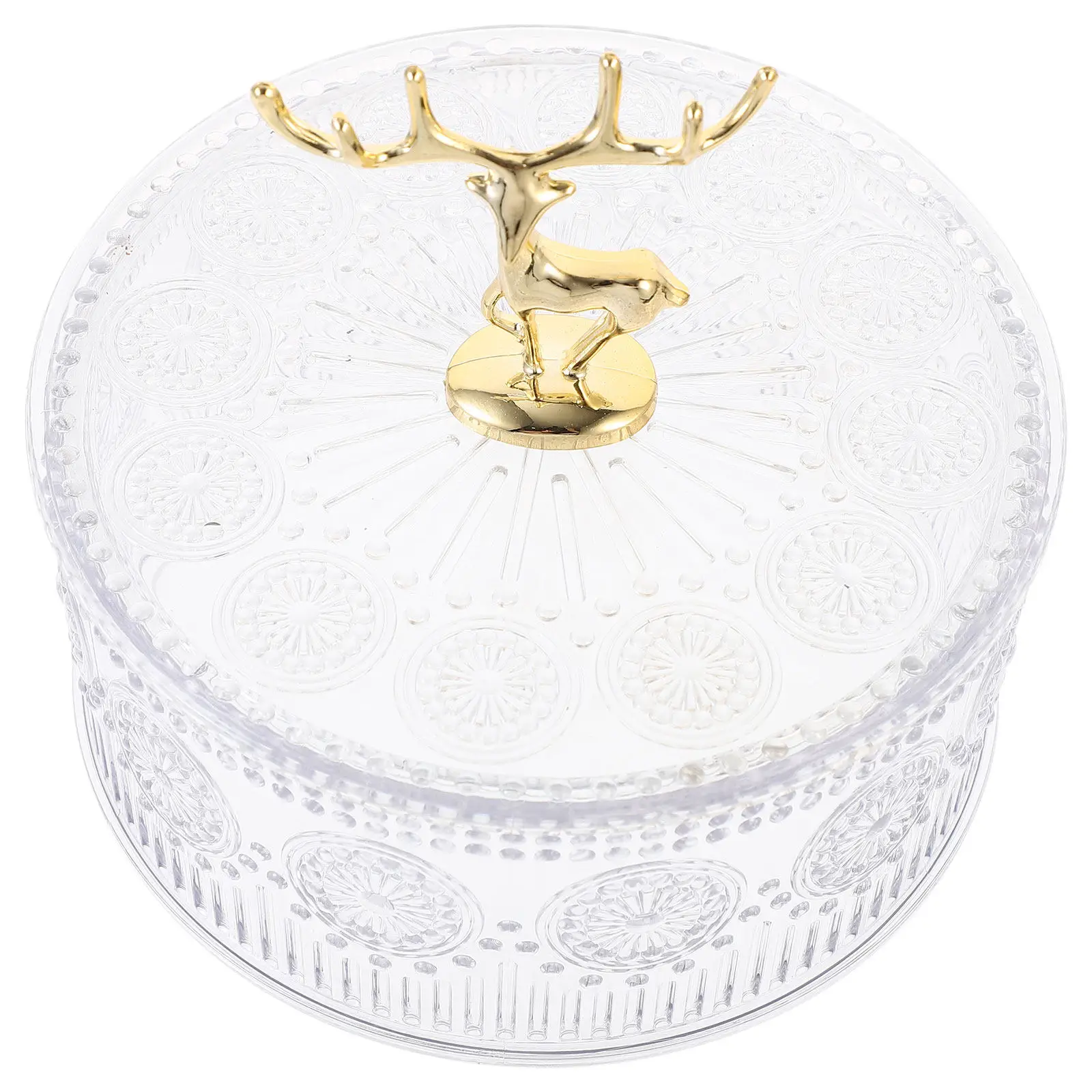 

Прозрачная шкатулка для украшений, прозрачный настольный органайзер для хранения колец, серег, ожерелий, пыленепроницаемая коробка для мелочей, упаковка для ювелирных изделий