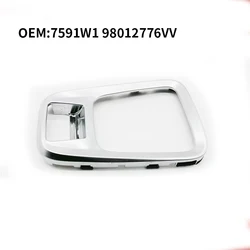7591W1 98012776VV FRONT FLOOR CONSOLE-ASHTRAY for peugeot 3008 gear lever silver trim Shift panel frame