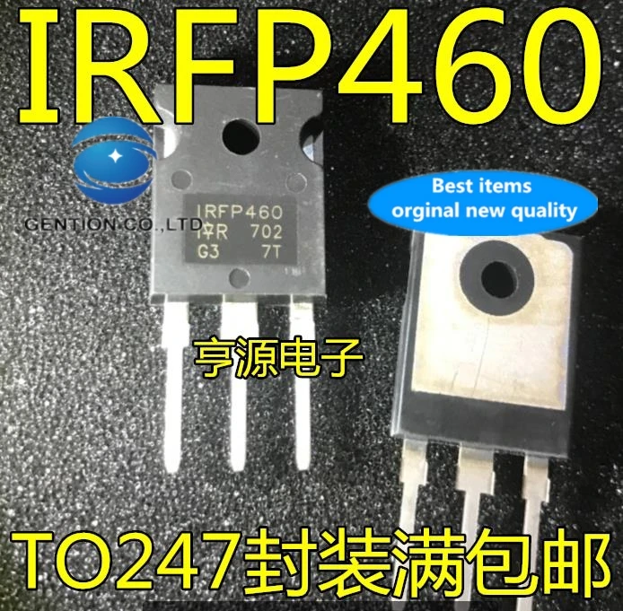 

5 шт. IRFP460 500 В 20 А IRFP460PBF TO-247 в наличии 100% новые и оригинальные