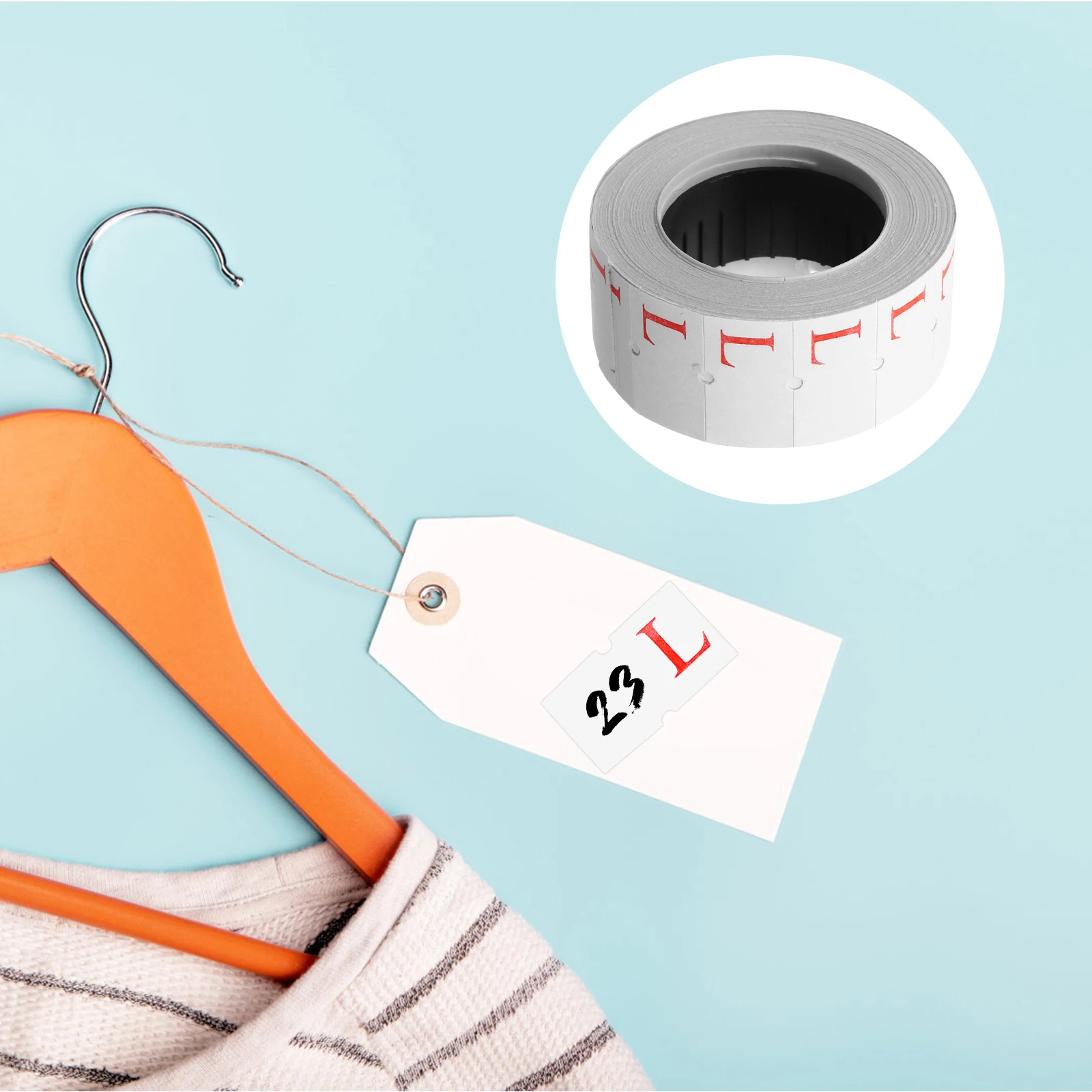 

10 Rolls Clothing Size Labels Adhesive For Clothes Label Stickers Size Tags L Sizes Strong Adhesion T Shirts Sweaters