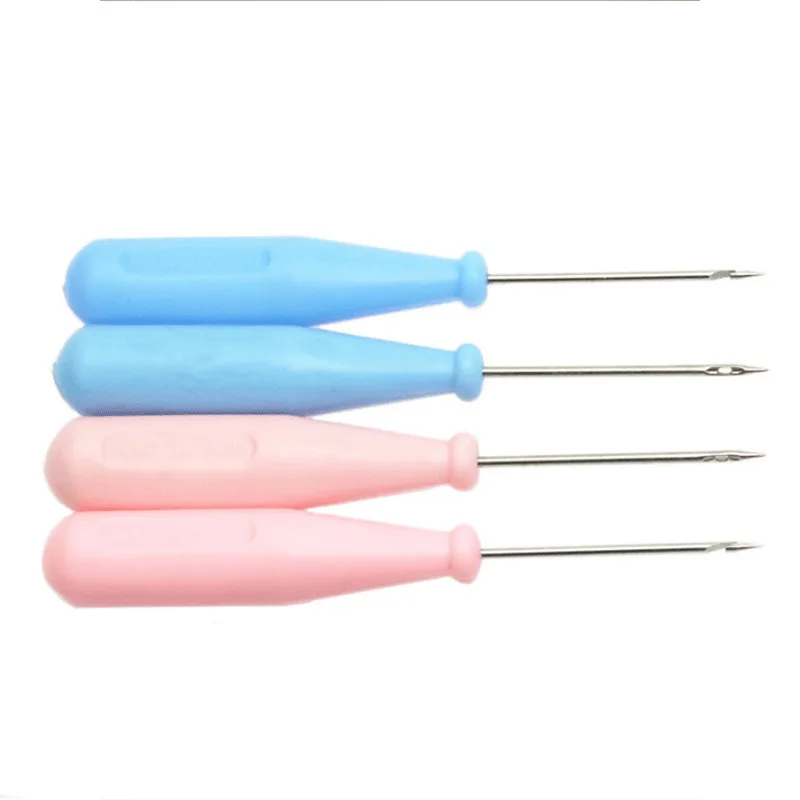 1PC Steel Stitcher Sewing Awl Shoes Bags Repair Tool Hole Hook DIY Handmade Leather Tool Cone Needle Shoe Repair Needles Tool