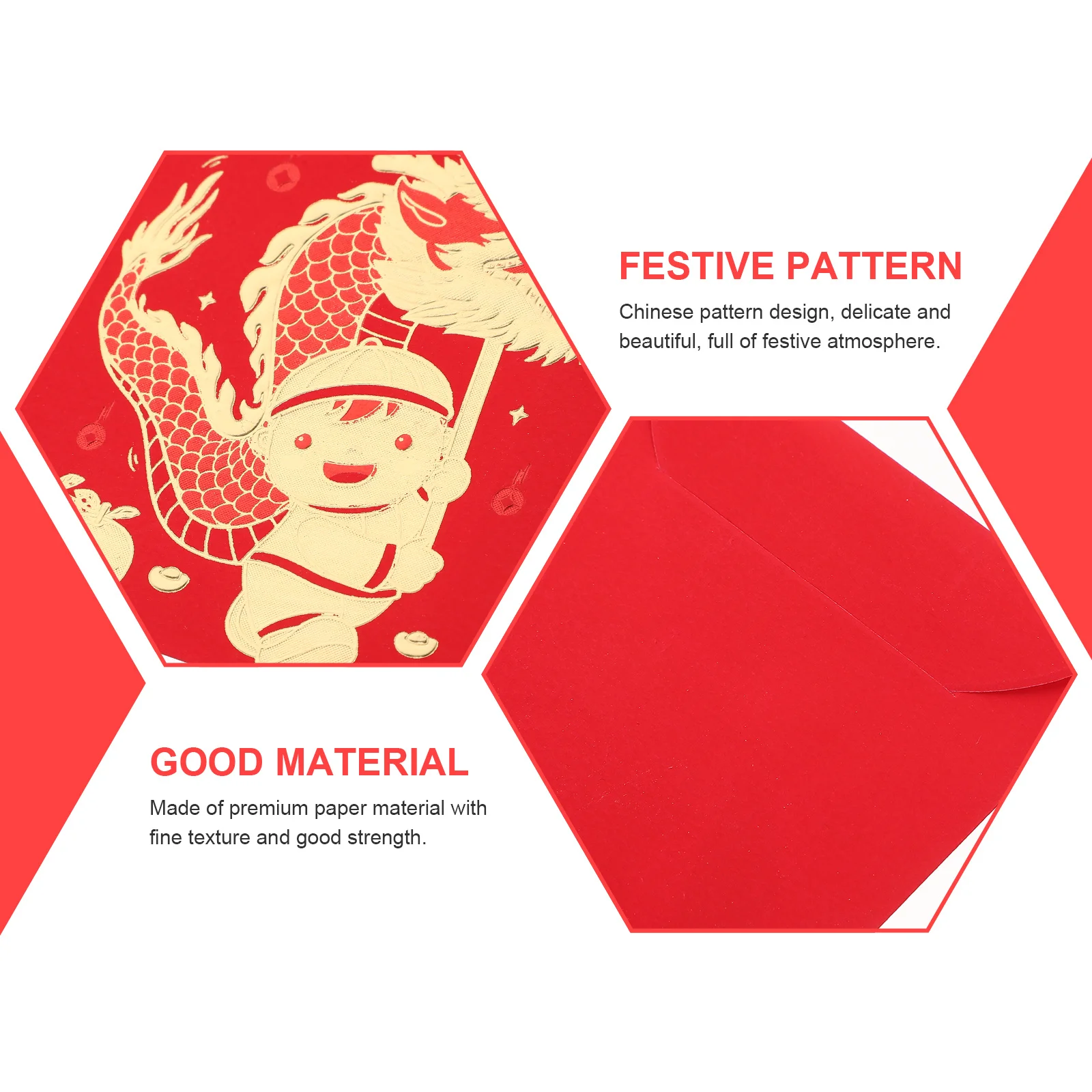 

12Pcs Red Envelopes Chinese Style Lucky Money Pouches Lightweight and for Festivals and Special Occasions