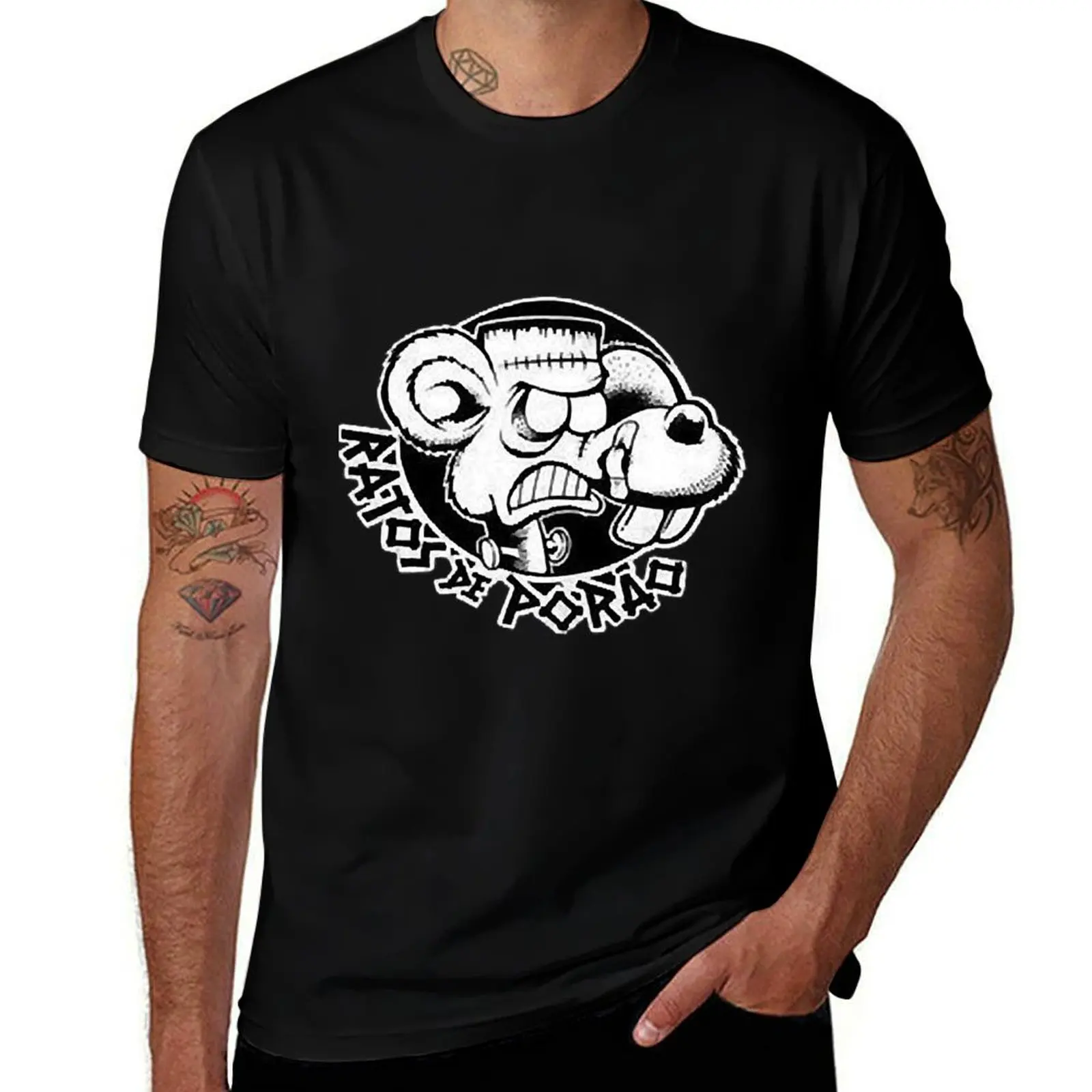 ratos de porao band rock T-Shirt Basic Breathable Solid Color T-Shirt