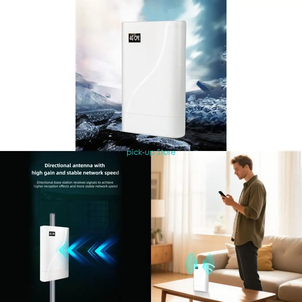 

Q5WA Heavy Duty ABS 4G Internet Routers Outdoor Waterproof Construction for Camping and Work