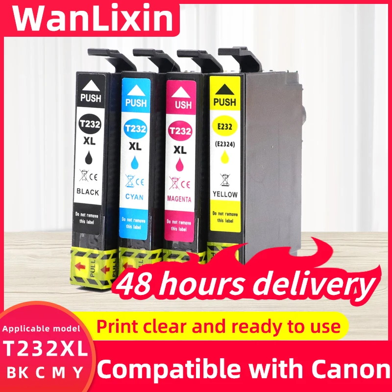 

1set 232XL 232 Ink Cartridges for Epson 232 232XL Ink Cartridge Combo Pack Compatible with Epson WF-2930 XP-4200 XP-4205 WF-2950