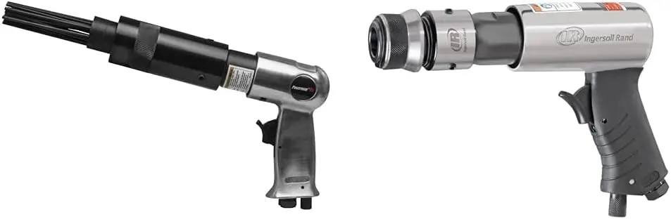 

Vx 024-0299CT Air Needle Scaler & Ingersoll Rand 114GQC Air Hammer - 3 PC Chisel Set with Tapered Punch, Panel Cutter, Flat Chis