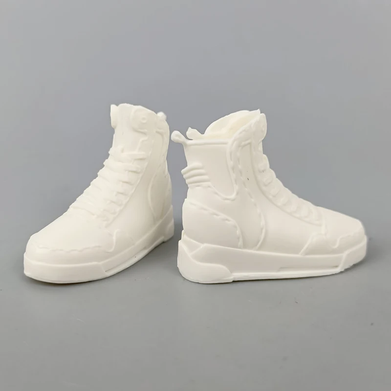 White Fashion Doll Shoes for Ken Boy Doll Sneakers Basketball Sports Shoes for Barbie\'s Boyfriend Ken 1/6 Dolls Accessories Toys