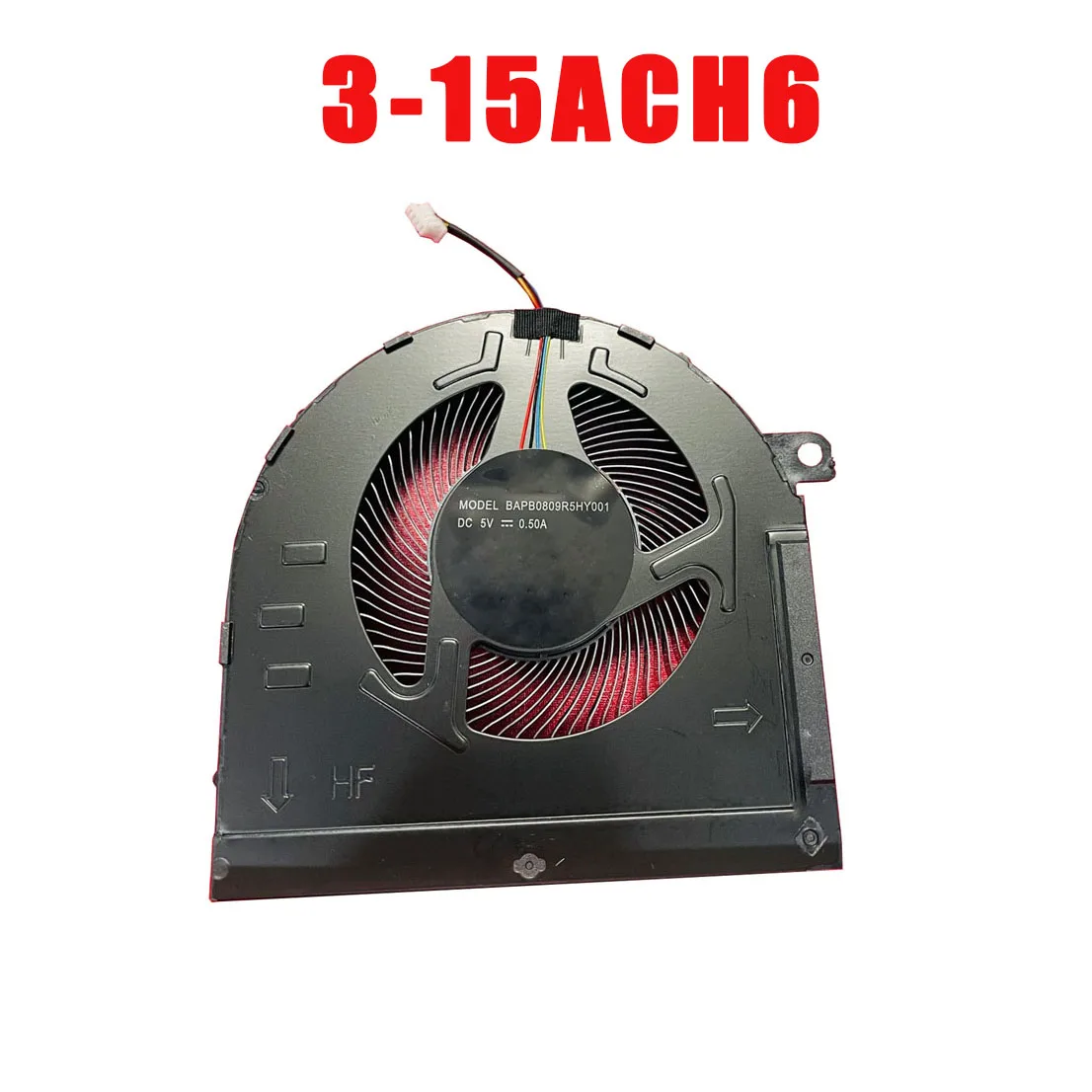 

Laptop CPU Cooling Fan For Lenovo For Ideapad Gaming 3-15ACH6 BAPB0809R5HY001 DC 5V 0.50A New