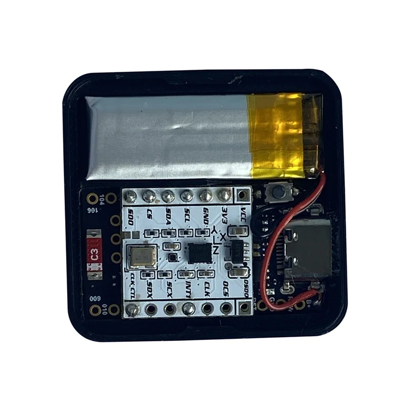 AAAEL-IMU + magnetômetro Smol Slimes Tracker ICM-45686 QMC6309 integrado para realidade virtual para rastreamento em Slimevr