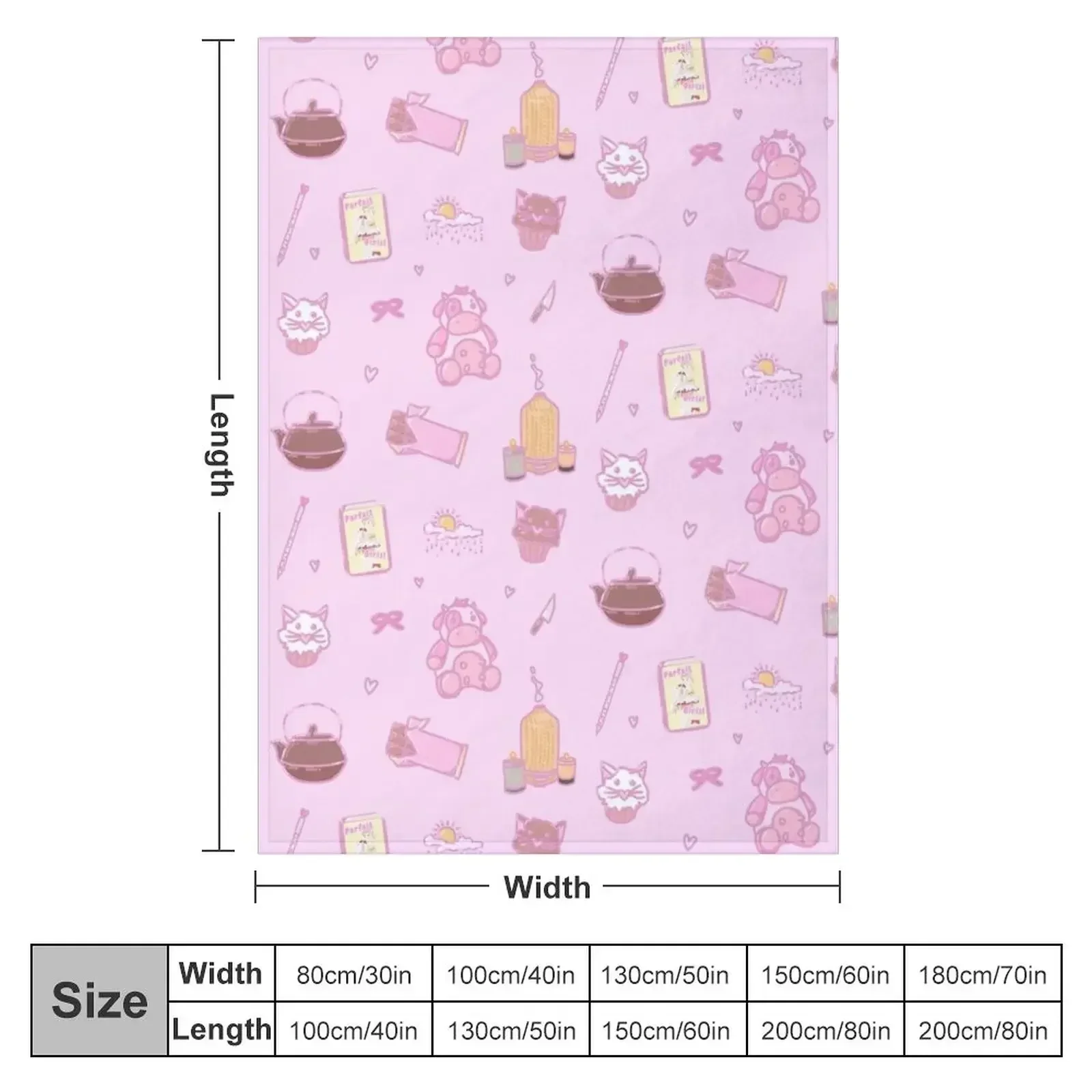 Doki Props Pattern! Throw Blanket sofa bed anime Beach Custom Blankets