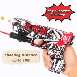 Double Bullet Types G17 Manual Loading Toy Guns Safety Bullet Gun CS Outdoor Weapon Shooting Game Birthday Gift  for Kids Adult