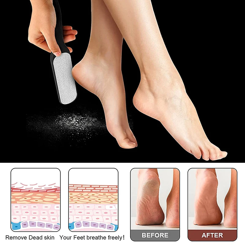 Foot file double-sided dead skin callus remover professional pedicure tools foot scraper foot grinder dead skin foot brush