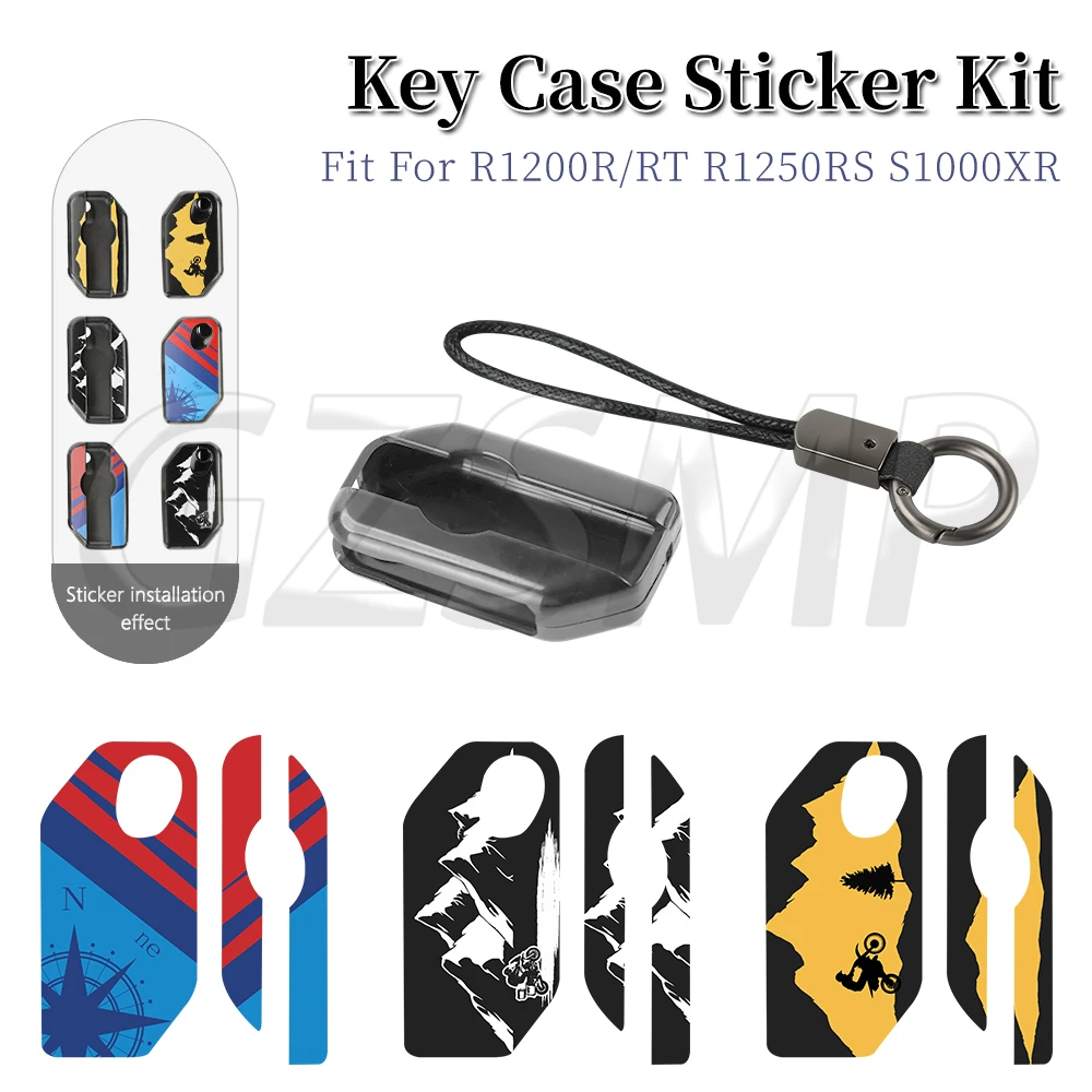 

Motorcycle Key Cover Case Decorative Stickers for F750GS F850GS F900R K1600GT R1200GS LC ADV R1250GS ADV C400gt