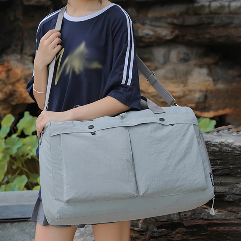 

Спортивная сумка для фитнеса и спортзала, большая вместительная сумка на плечо для сухого и влажного разделения для мужчин и женщин, дорожный вещевой рюкзак на открытом воздухе