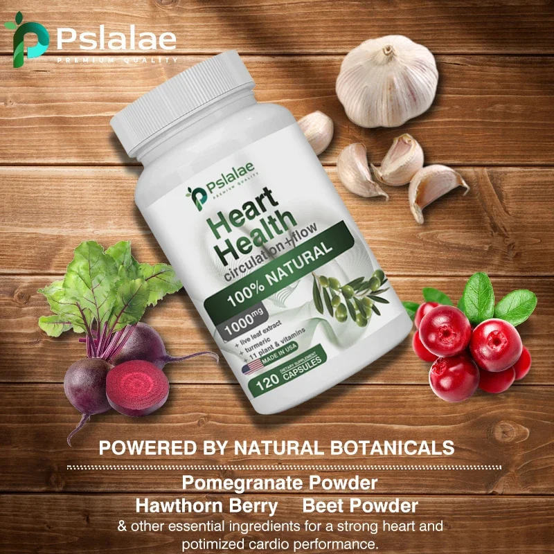 Natural Heart Health Supplement - with Beetroot, Hawthorn and Garlic Extracts To Naturally Support Healthy Blood Circulation