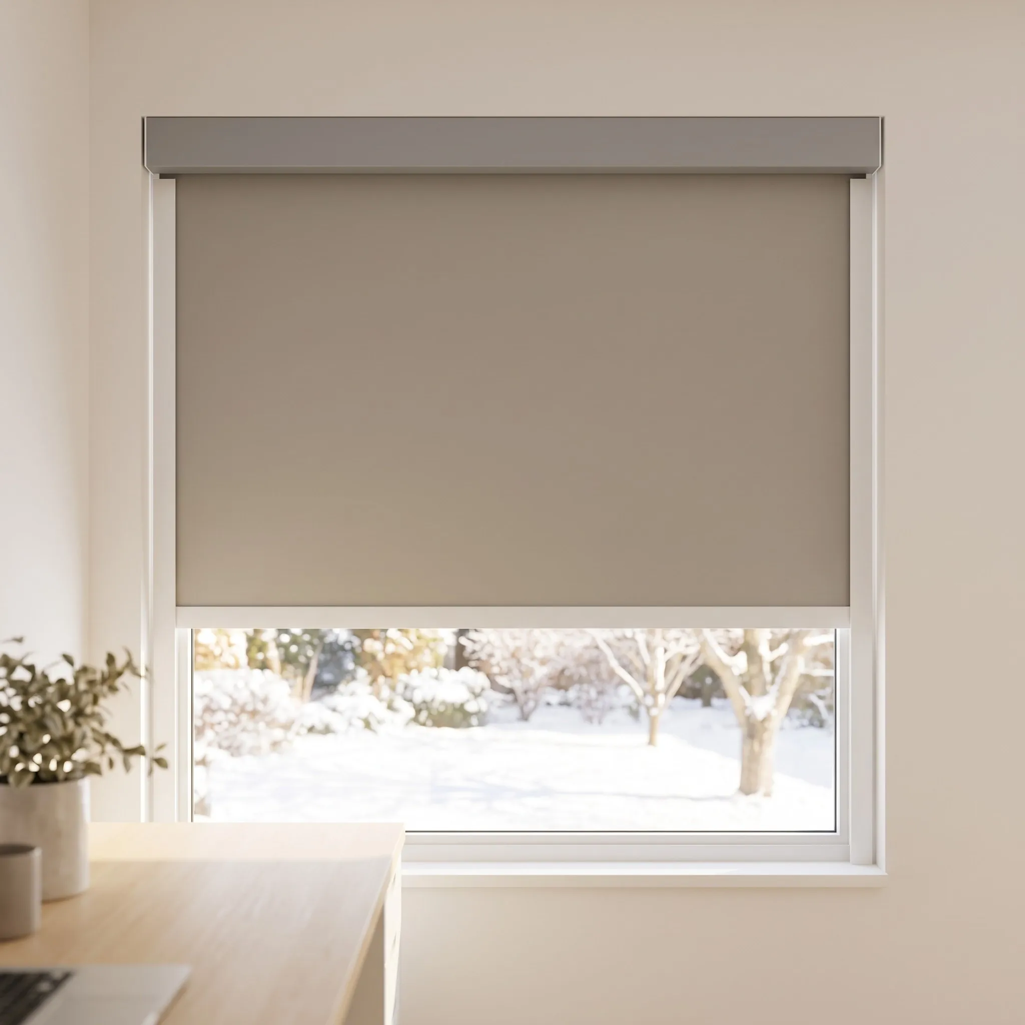 Custom Cordless Side Track Blackout Roller Blinds, Woven SK Blockout Fabric Zero Light Gap, Child Safe Pull & Stop Shades for Au