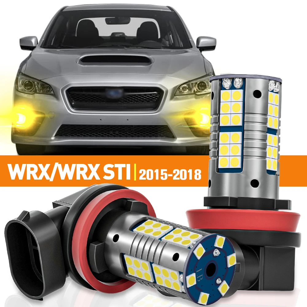 2pcs LED Fog Light For Subaru WRX STI 2015 2016 2017 2018 Accessories Canbus Lamp