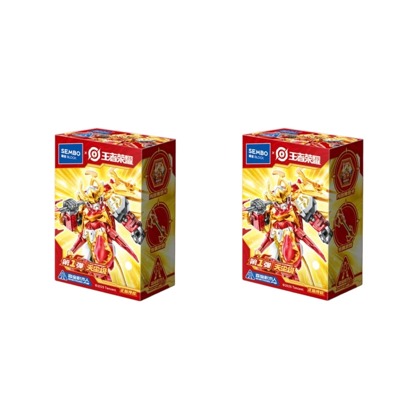Originele SEMBO Blokken Honor of Kings Star Dust Versie 1 Blind Box Bouwbare Mech Blok Figuur Premium Model Collectible Speelgoed Cadeau