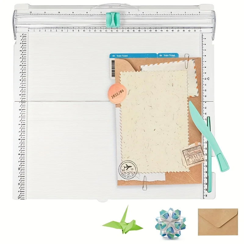 

Триммер для бумаги и приборная панель 2 в 1, мини-альбом для вырезок 360 x 338 мм, складная доска для скрапбукинга для изготовления карточек и творческих хобби