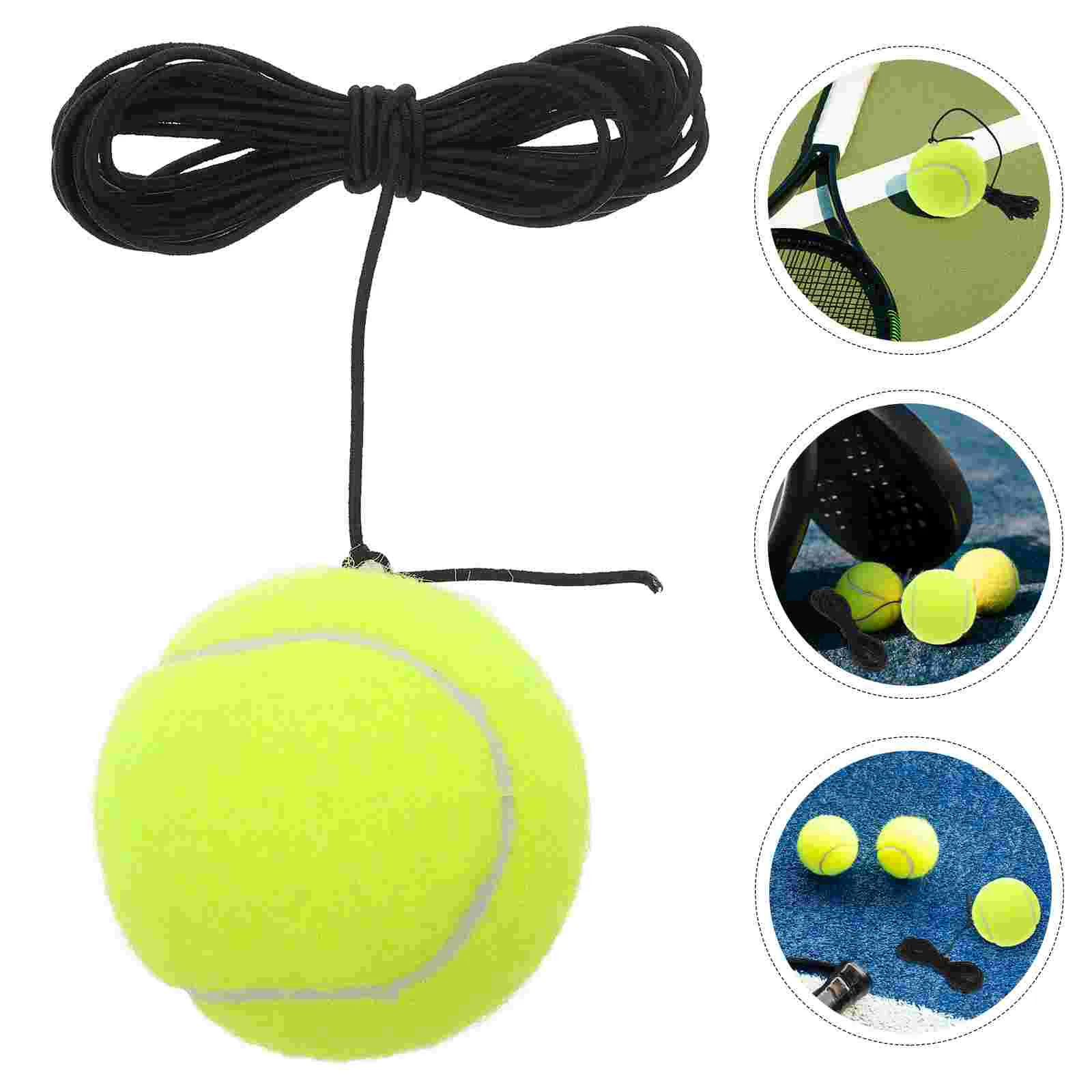 Portable Tennis Training Ball With Rope Durable Plastic Wall Hang Garage Parking Aid Rebound Trainer Self Practice Sports