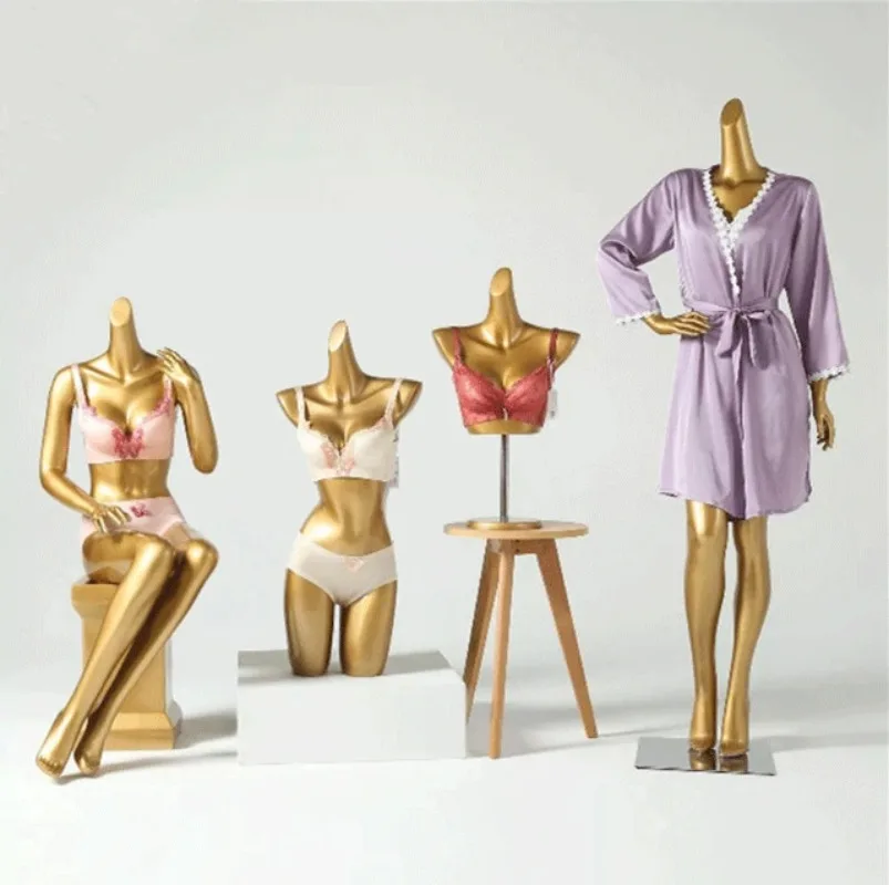 Gather underwear model props female full body model dummy window display props swimsuit bra half body model rack