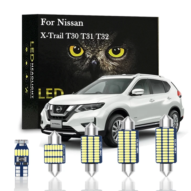 

Canbus Indoor Lamp LED For Nissan X Trail T32 T31 T30 2003 2005 2006 2008 2009 2014 2016 2017 2018 2020 2021 Accessories