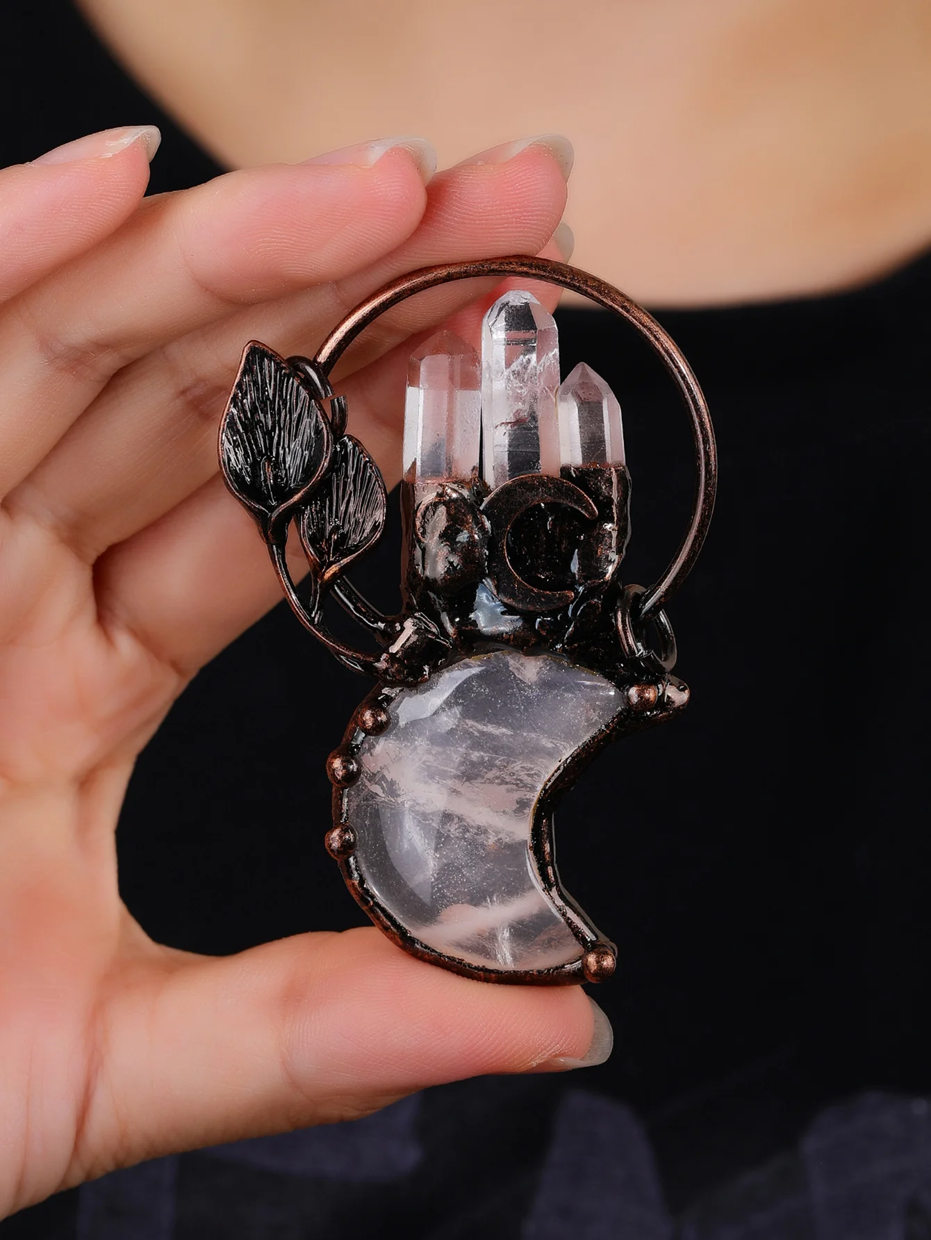 

YEEVAA Хэллоуин оранжевый маленький тыква жуткий настроение кулон с драгоценными камнями ожерелье для женщин, модные украшения, уникальные подарки