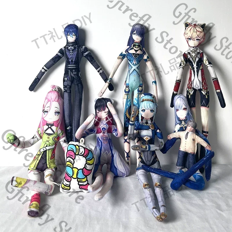 

Genshin Impact Columbina Flins Ineffa Aino Skirk Lauma Cosplay Cotton Puppet Abstract Maumet Twistable Moppet Ornaments Gift