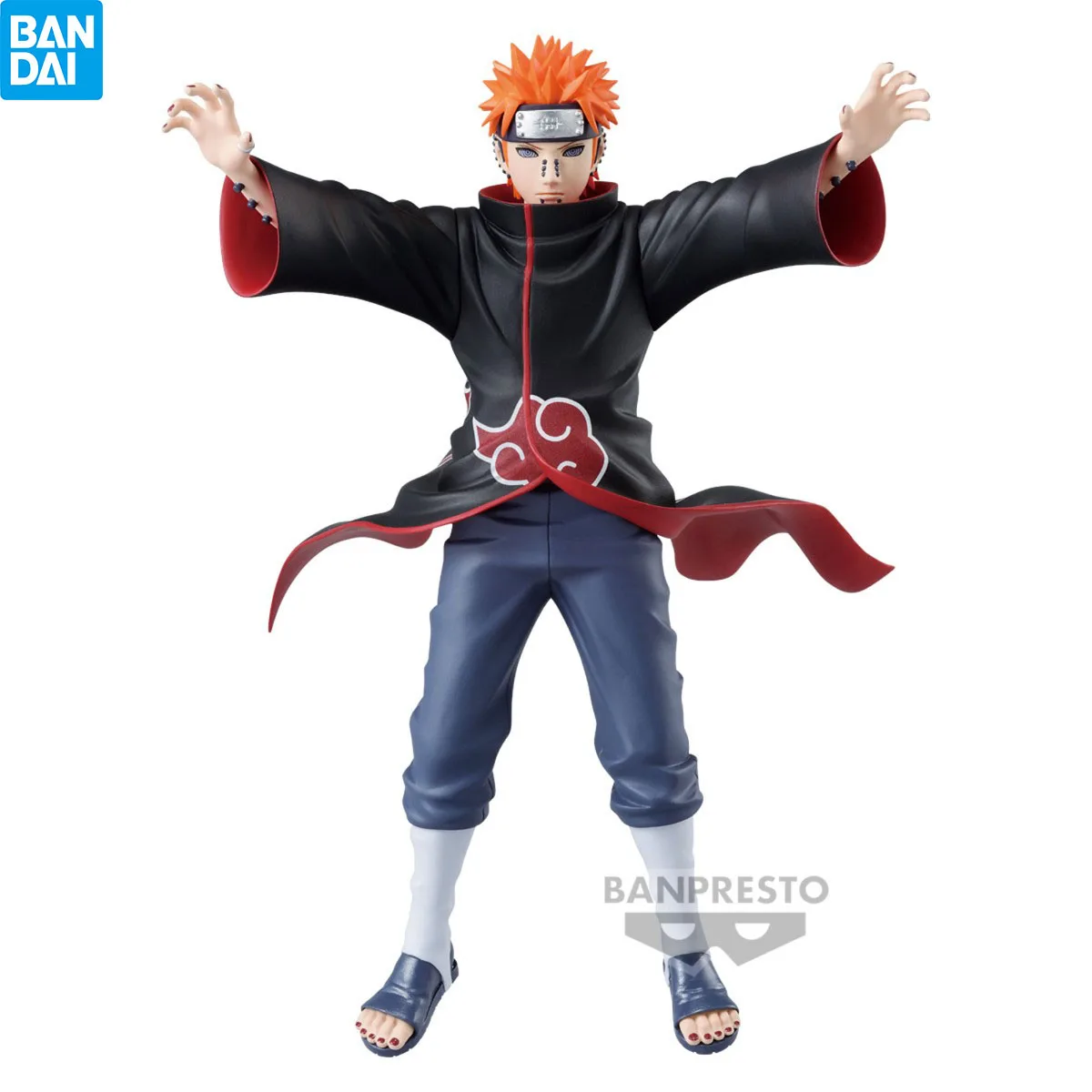 Bandai Original In stock 17cm NARUTO VIBRATION STARS Pain, Nagato Anime Figure Garage kit  Model decoration  Brinquedos