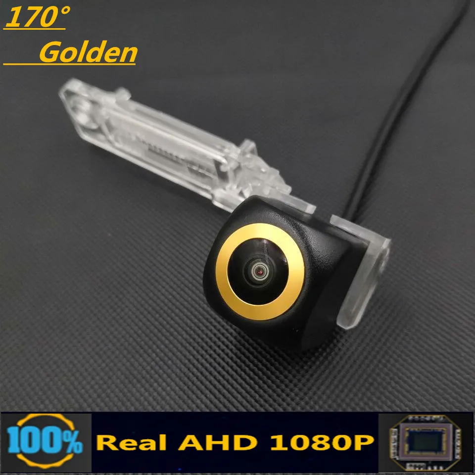 170° AHD 1080P Golden Lens Reverse Vehicle Camera For Seat Leon MK2 2006 2007 2008 2009 2010 2011 2012 Car Rear View Monitor